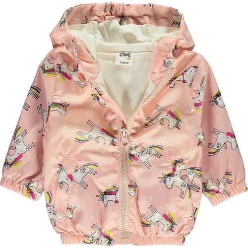 Baby Girl Hooded Raincoat 6-18 Months Salmon