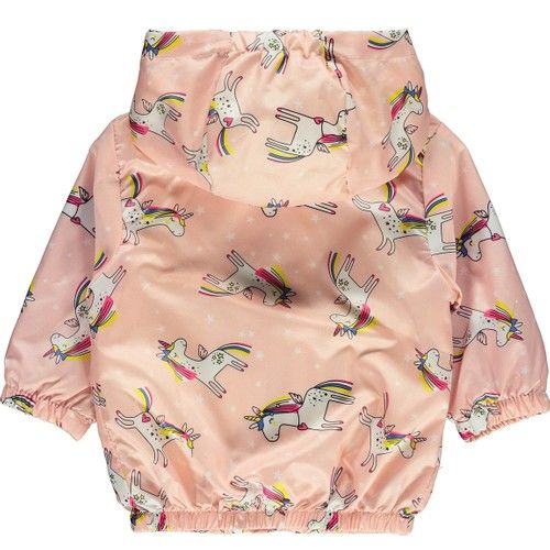 Baby Girl Hooded Raincoat 6-18 Months Salmon
