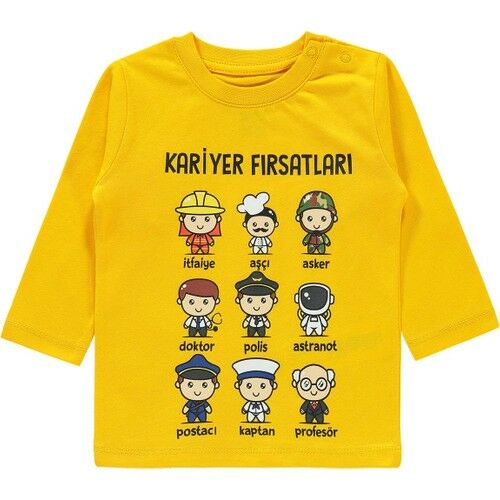 Baby Boy Sweatshirt Mustard