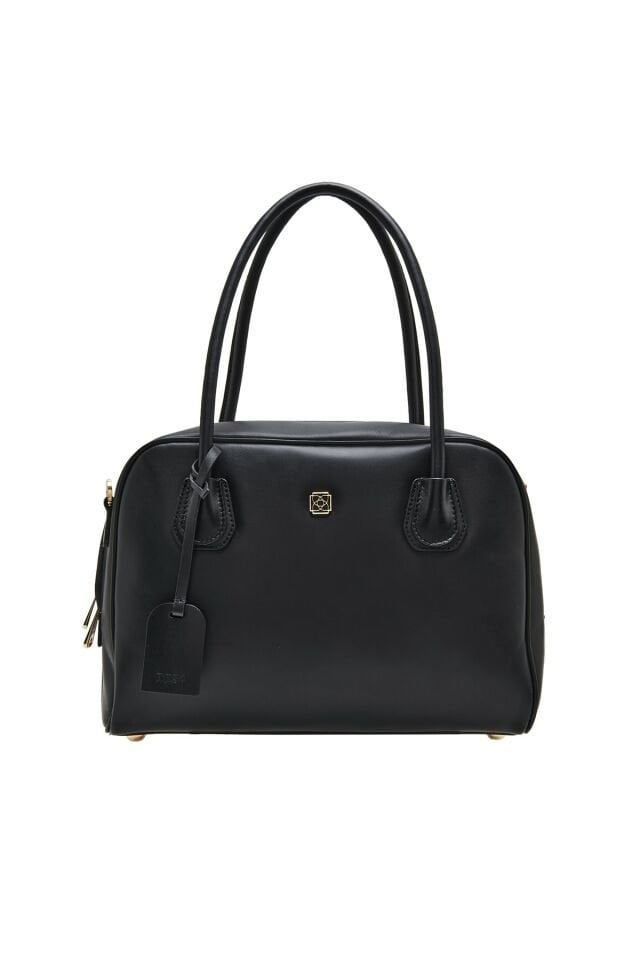 Manly Black Women's Leather Shoulder Bag