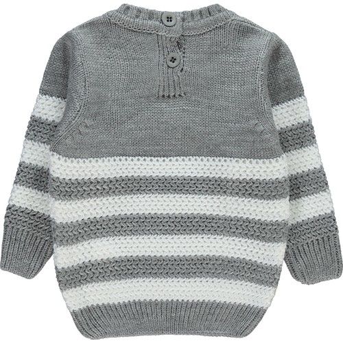 Baby Boy Knitwear Sweater 6-18 Months Gray