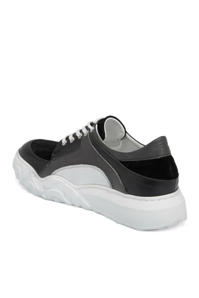 Black Leather Women's Shoes