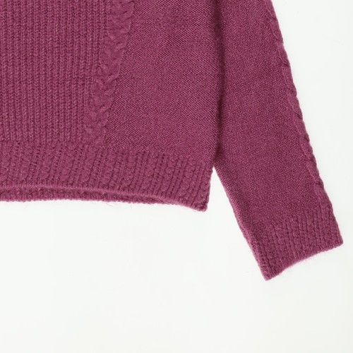 Girl Knitted Detailed Long Sleeve Knitwear Sweater