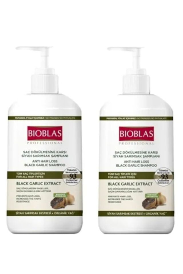 Black Garlic Extract Black Garlic Shampoo Against Hair Loss 1000ml X Set of 2