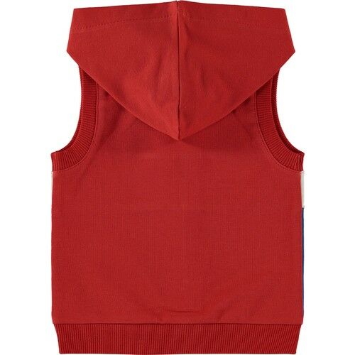 Baby Boy Hooded Vest Red