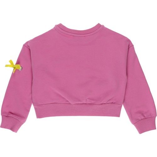 Kız Çocuk Kuşgözü İp Detaylı Sweatshirt