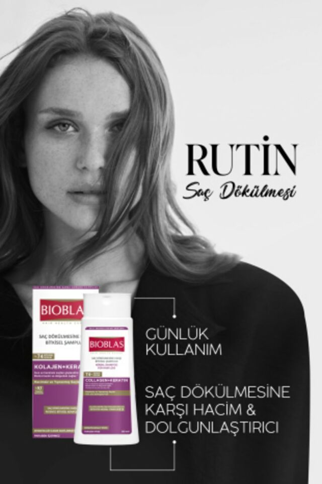 Saç Dökülmesine Karşı Hacim Şampuanı Collagen Keratin 360 ml