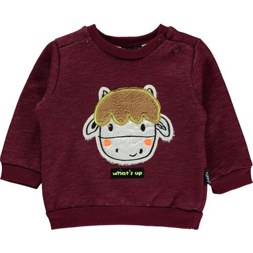 Tufyy Erkek Bebek Sweatshirt 6-24 Ay Bordo