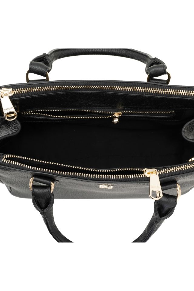 Fleur Black Women's Leather Handbag