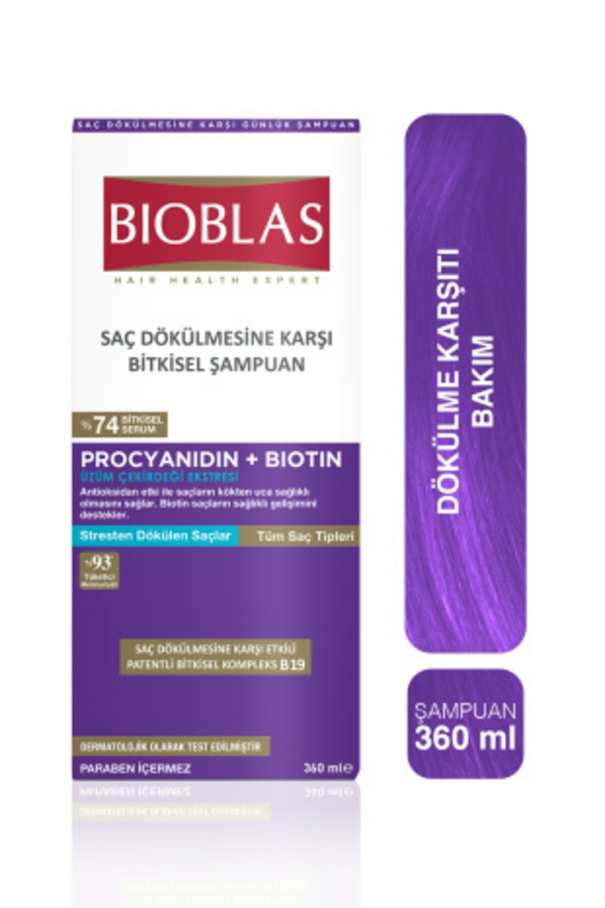 Procyanidin Dökülen Saçlar İçin Anti Stres Şampuanı 360 ml - Dökülme Karşıtı Şampuan