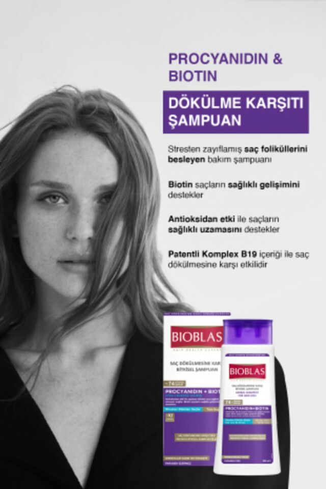 Procyanidin Dökülen Saçlar İçin Anti Stres Şampuanı 360 ml - Dökülme Karşıtı Şampuan