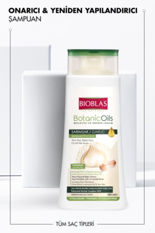 Botanic Oils Garlic Shampoo 360 ml - Unscented