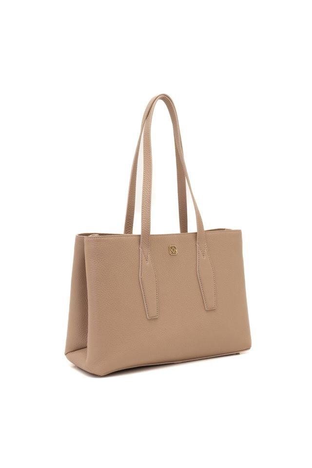 Drake Cream Women's Leather Shoulder Bag