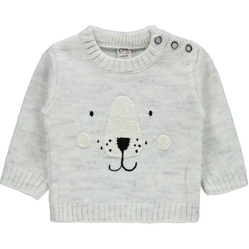 Baby Boy Knitwear Sweater Light Gray