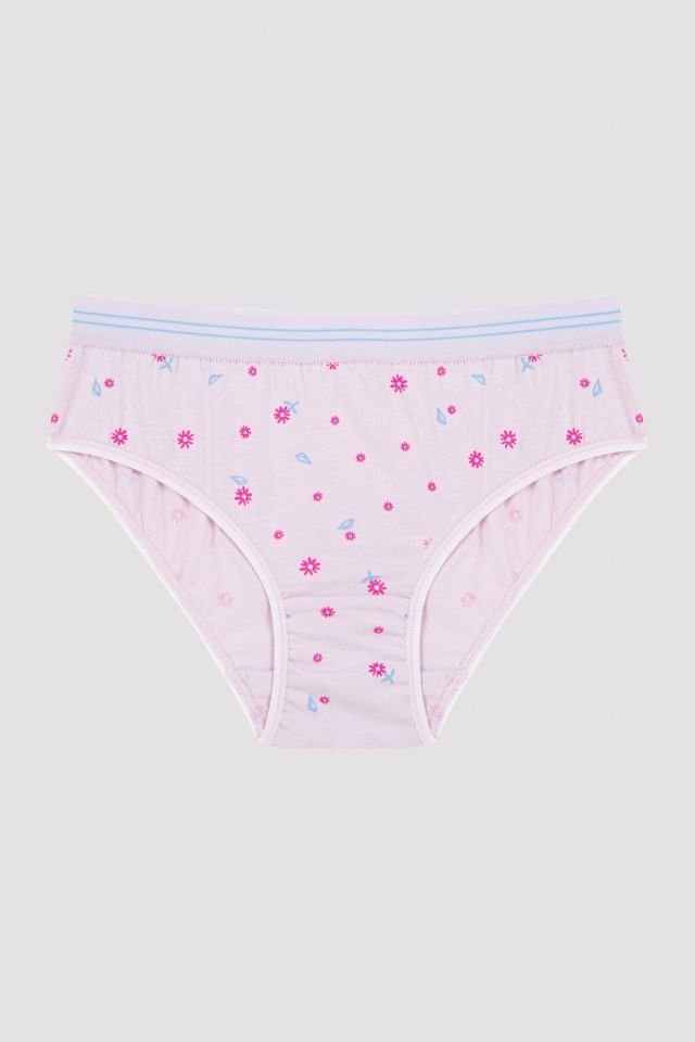 Lilac Girl Child Flower 3 Piece Slip Panties