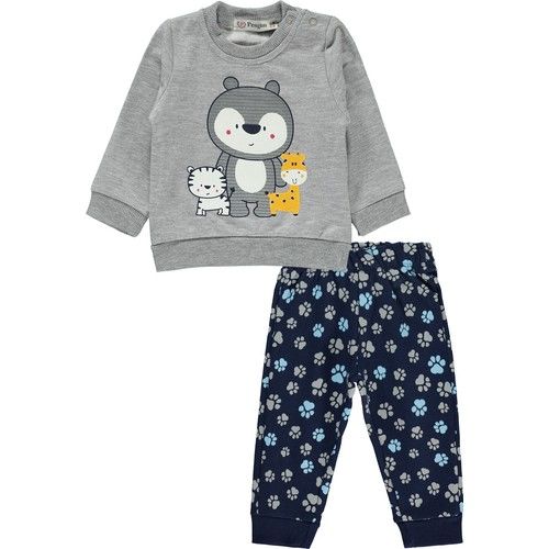 Pengim Erkek Bebek Takım 6-18 Ay Gri