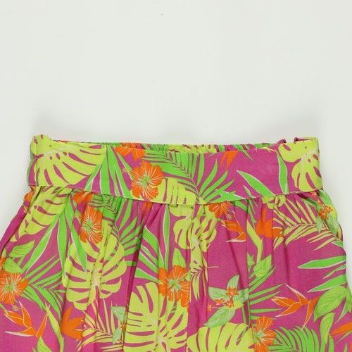 Girl Leaf Printed Shorts