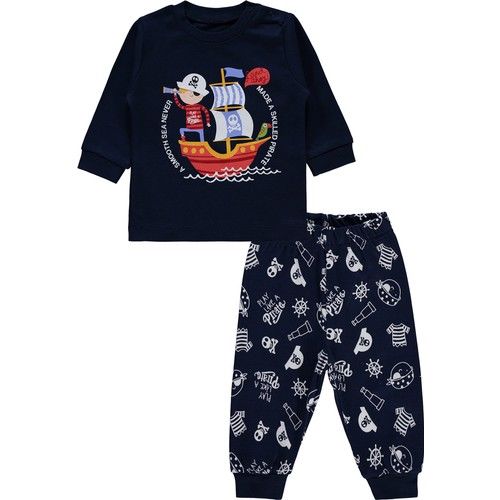 Baby Boy Pajamas Set Navy Blue