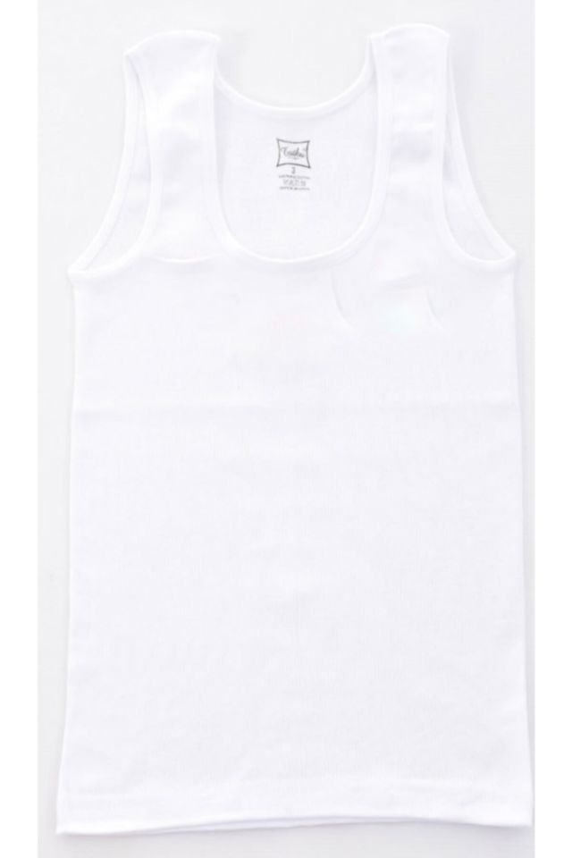 Girl's White Wide Strap Satin Tie Athlete 6 Pack