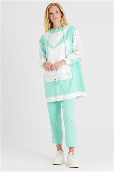 Fermuarlı Tunik Ve Pantolon Takımı MİNT