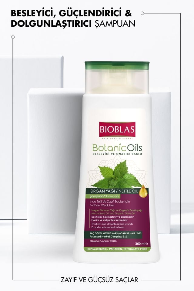 Botanic Oils Nettle Oil Shampoo 360 ml