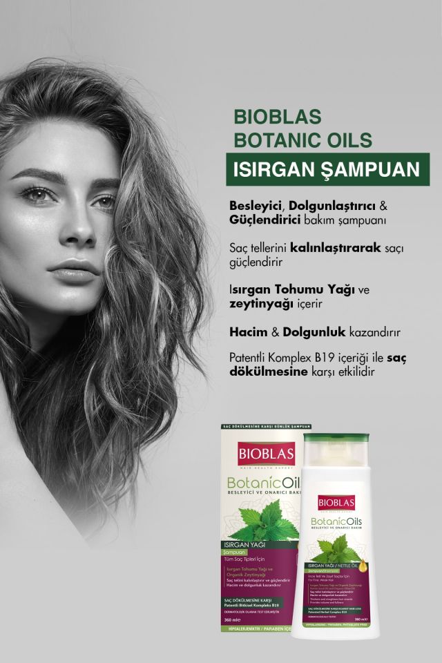 Botanic Oils Nettle Oil Shampoo 360 ml