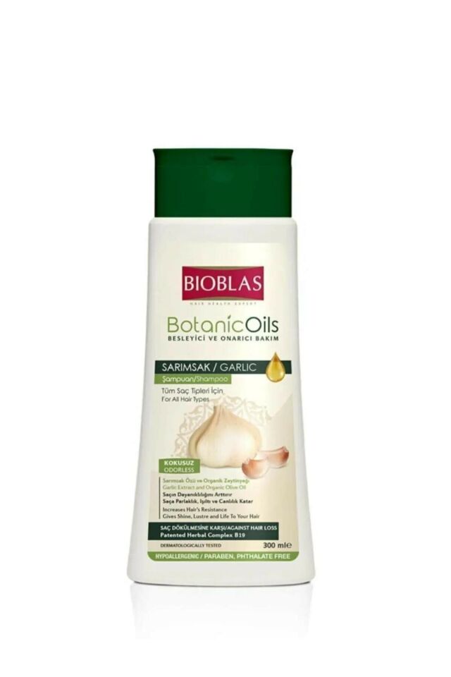 Botanic Oils Nourishing And Repairing Care Garlic Shampoo Set 2 Pieces X 300ml