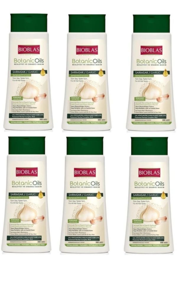 Botanic Oils Shampoo Garlic 300ml X 6 Pieces