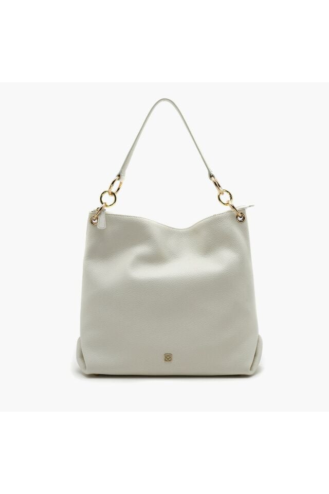 Featly White Women's Leather Shoulder Bag