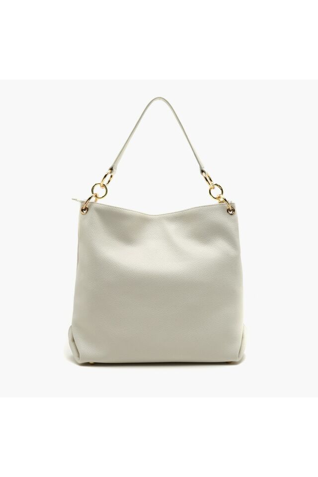 Featly White Women's Leather Shoulder Bag