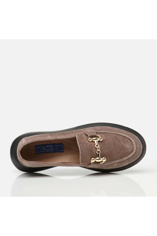Hakiki Deri Vizon Kadın Loafer