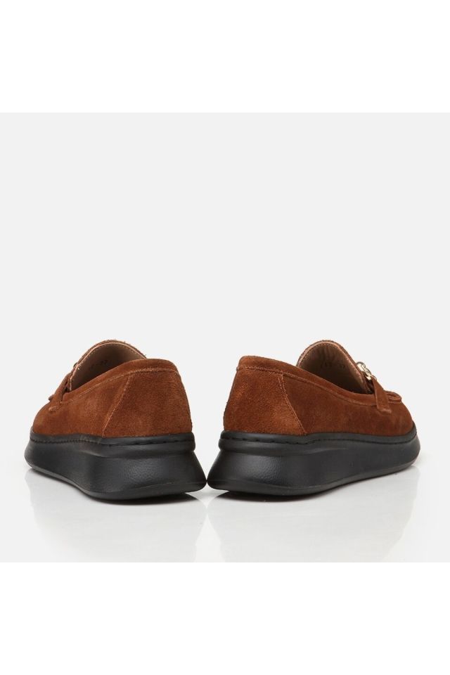 Hakiki Deri Taba Kadın Loafer
