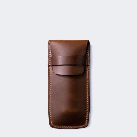 Covered Leather Pen Holder - Kibele