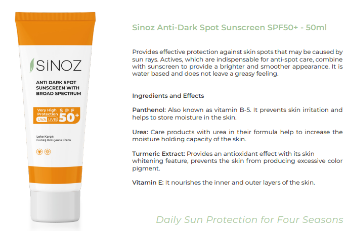 SPF 50+ Face Sunscreen - High Protection for All Skin Types 50 ML