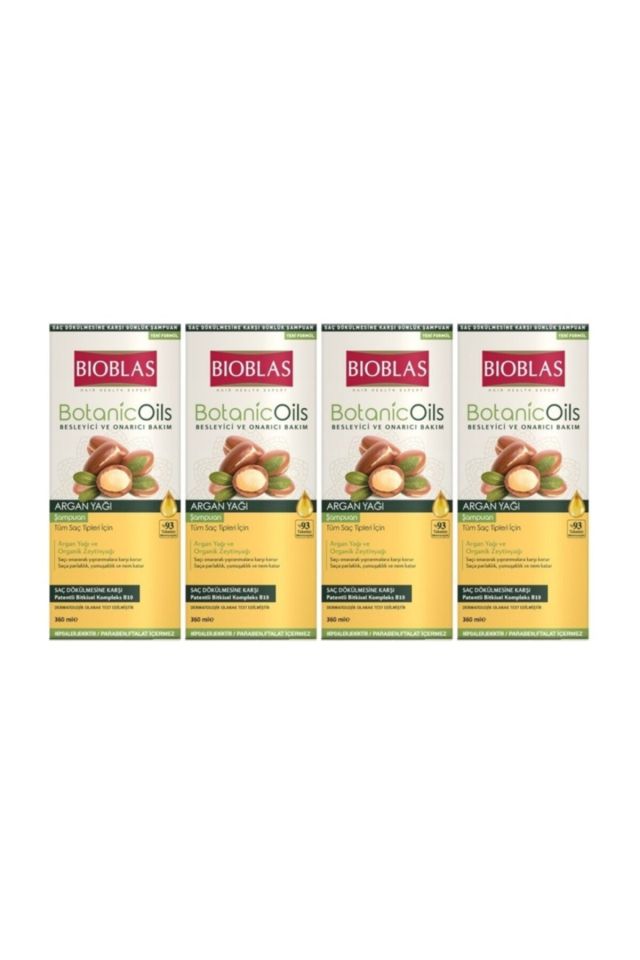 Shampoo 360ml Argan Oil Extracted Argan Shampoo 4 Pieces
