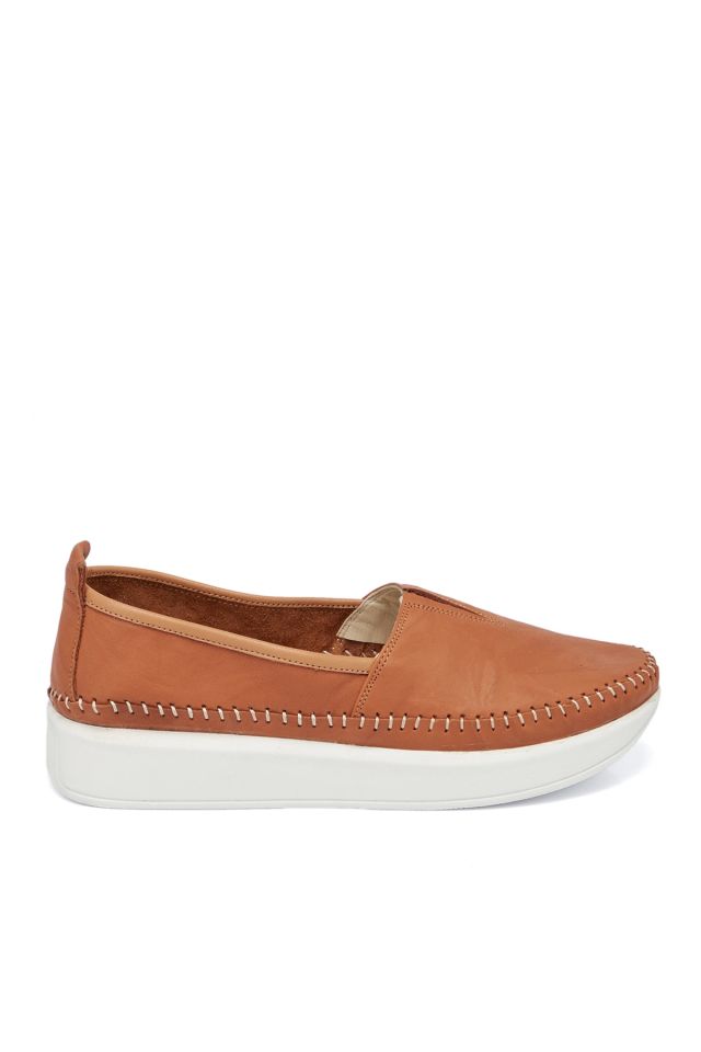 Tan Leather Women's Shoes