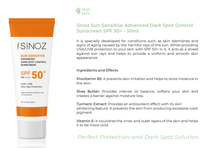 Special Brightening High Protection Face Sun Cream SPF50+ / PA++++ 50 ML For Blemished Skin