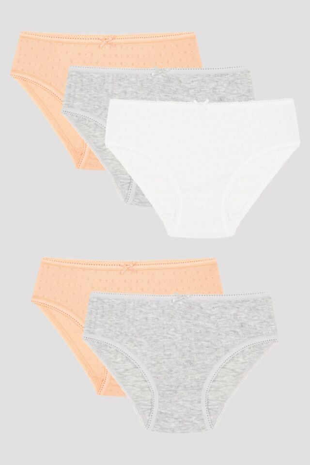 Kız Çocuk Pointel 5li Slip Külot