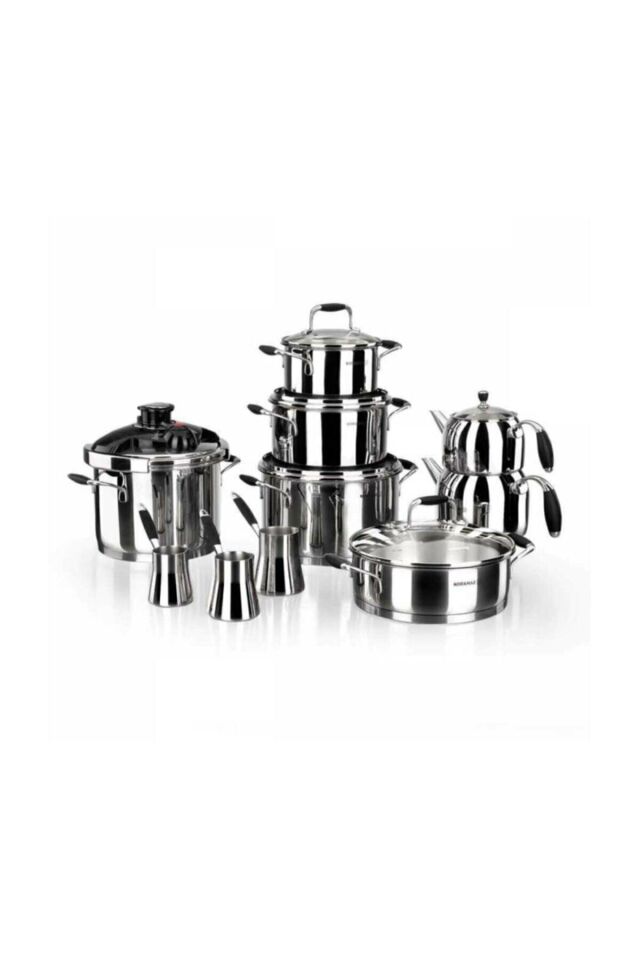 Flora 17 Pieces Black Steel Dowery Set