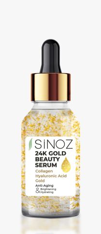 24K Altın Parçacıklı Kırışıklık Karşıtı Kolajen Serum 30 ML