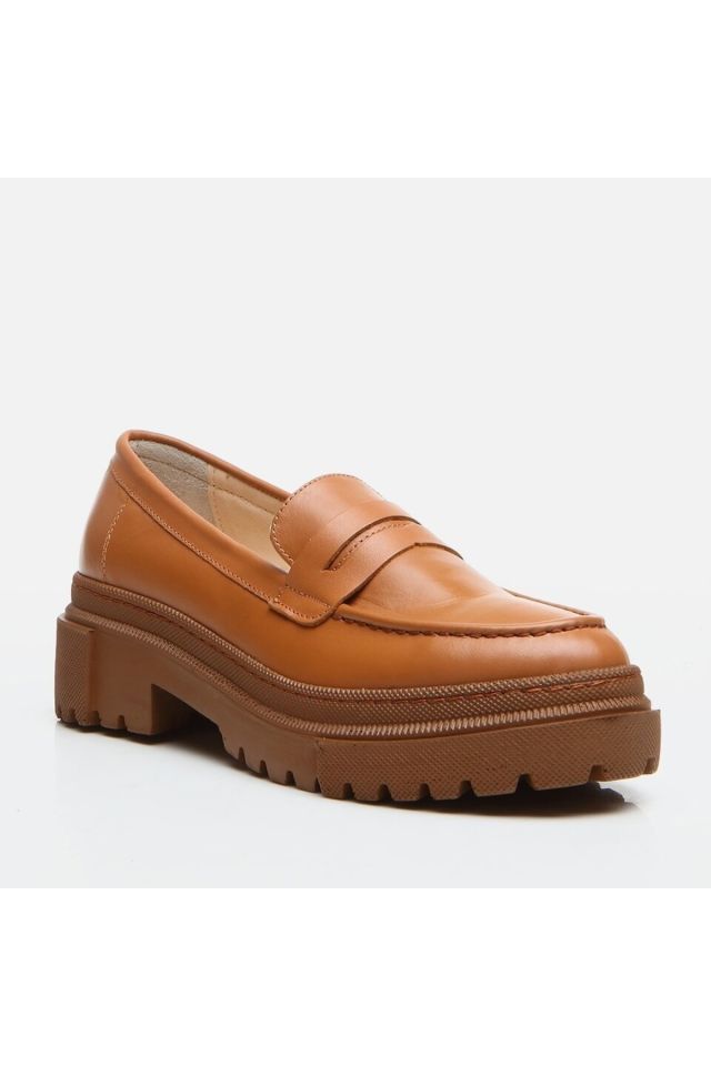 Hakiki Deri Taba Kadın Loafer