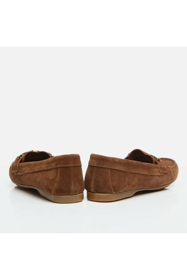 Genuine Leather Tobacco Women's Loafer