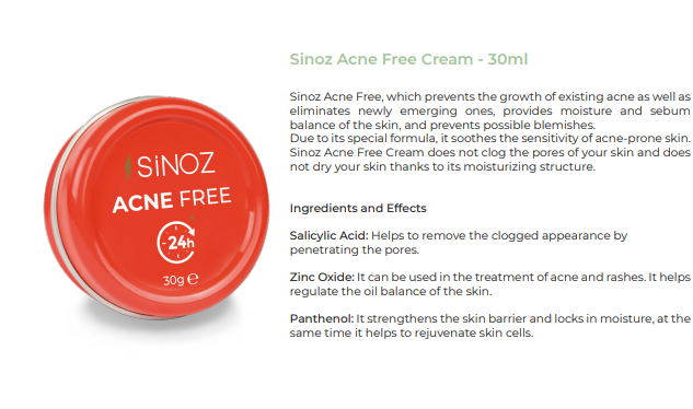 Acne Free Pürüzsüzleştirici Lokal Akne Kremi 30 ml