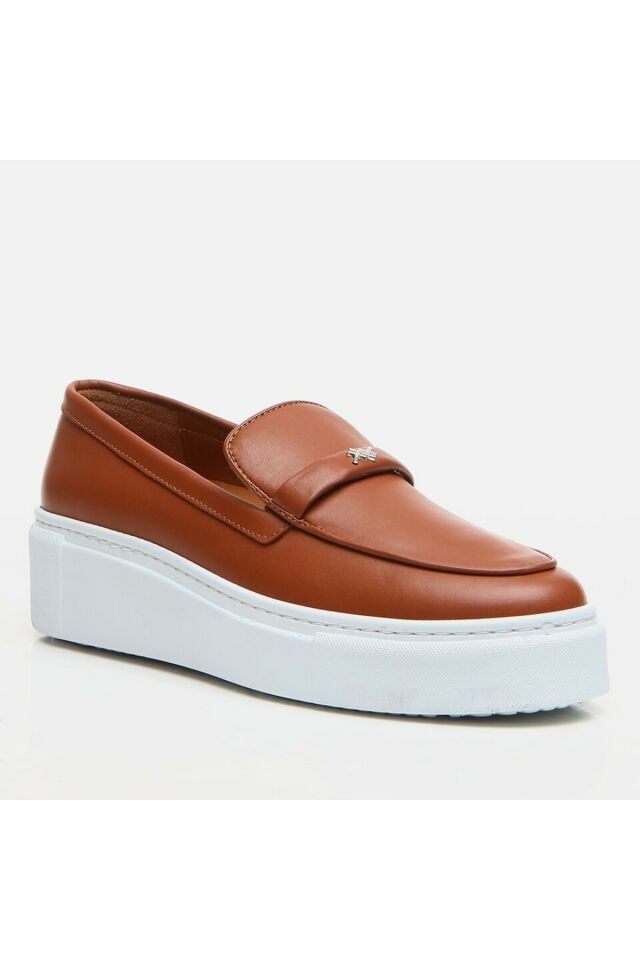 Genuine Leather Tobacco Women's Loafer