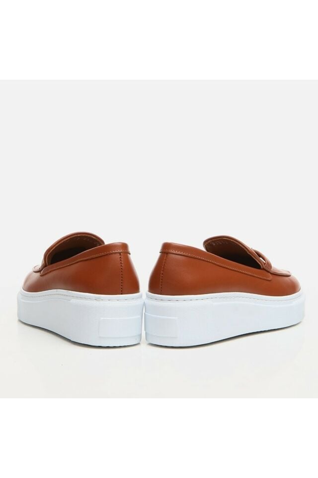 Genuine Leather Tobacco Women's Loafer