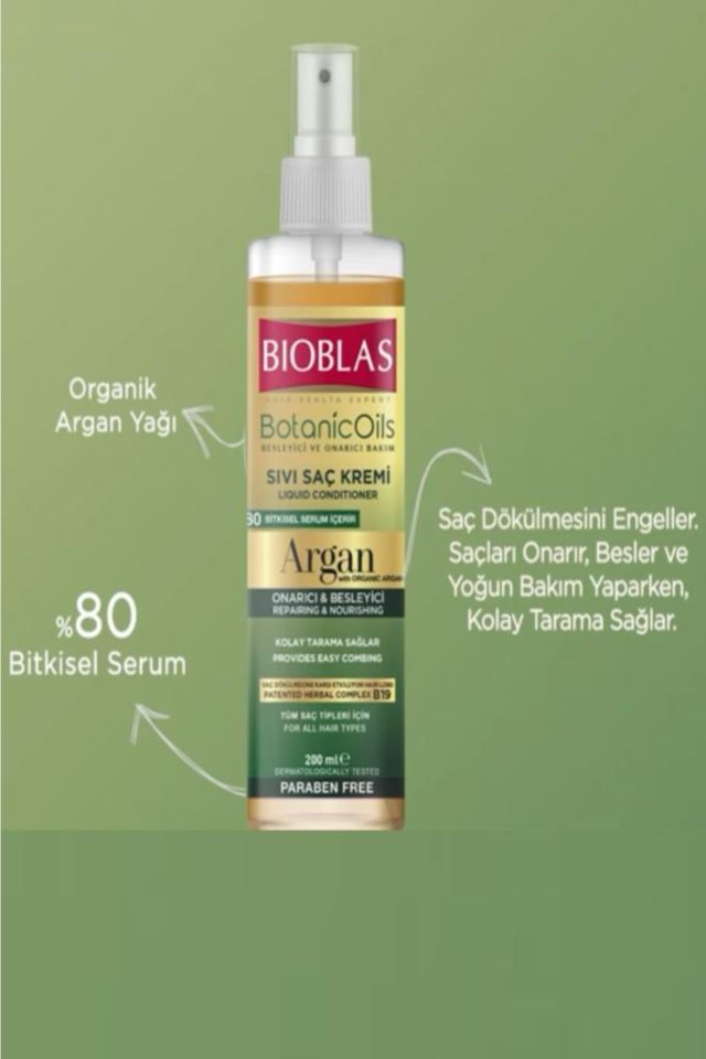 Argan Sıvı Saç Kremi 200 Ml Argan Saç Bakım Kremi 250 Ml