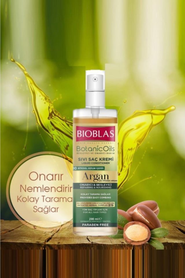 Argan Sıvı Saç Kremi 200 Ml Argan Saç Bakım Kremi 250 Ml