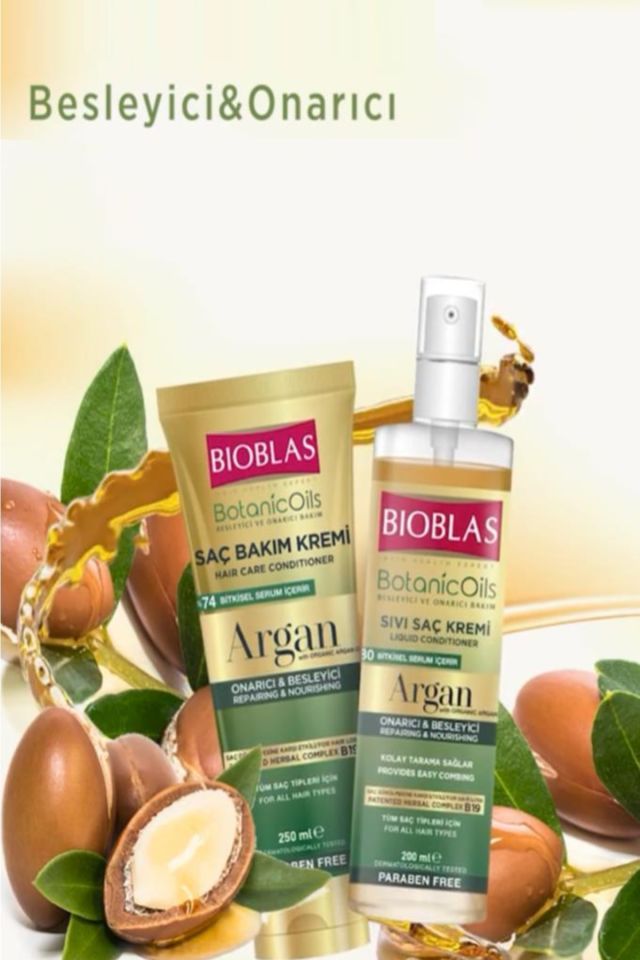 Argan Sıvı Saç Kremi 200 Ml Argan Saç Bakım Kremi 250 Ml