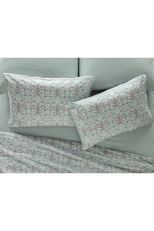 Primrose Kolay Ütülenir 2'li Yastık Kılıfı 50x70 Cm Mavi
