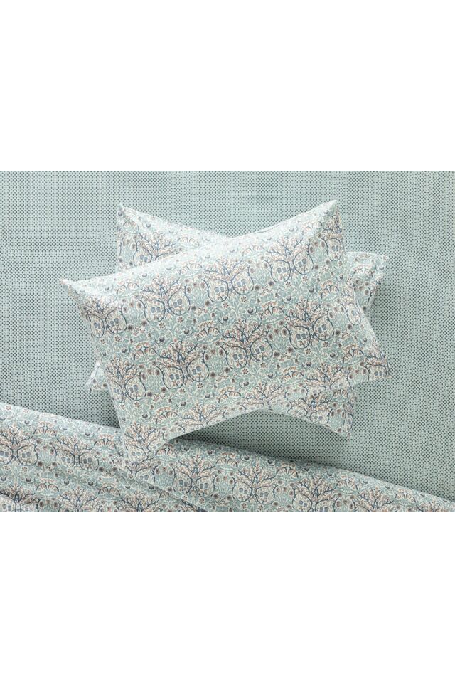 Primrose Kolay Ütülenir 2'li Yastık Kılıfı 50x70 Cm Mavi